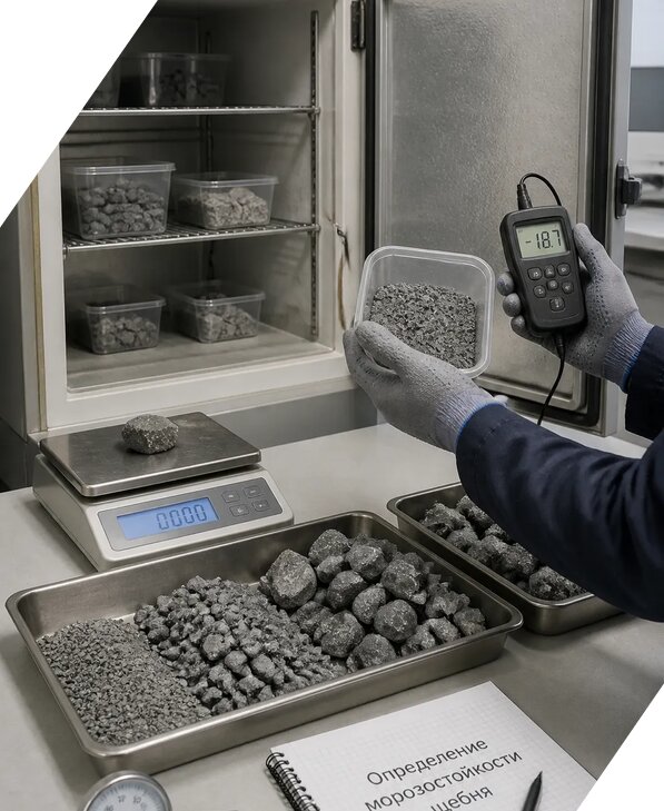 Определение морозостойкости щебня в Киржаче от 3609 р. | ЭкспертизаРоссия